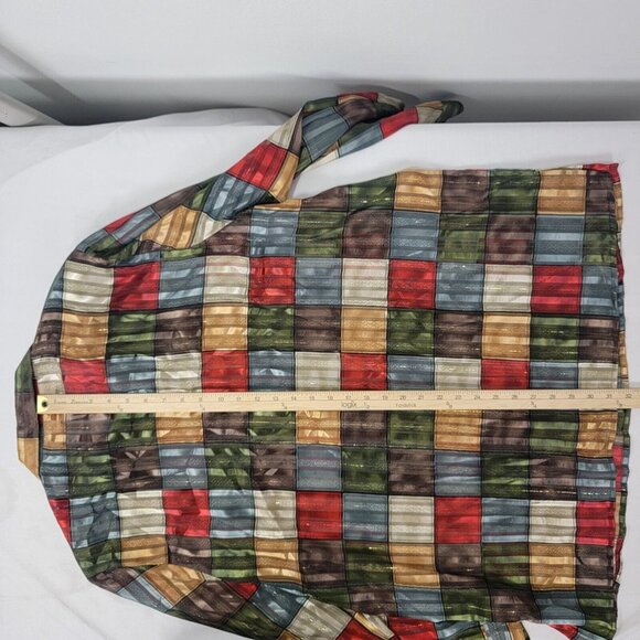 Yves St. Clair 2 Women's Button up Blouse Shirt Size 20W 20 Sheer Vintage Shiny - Picture 6 of 8